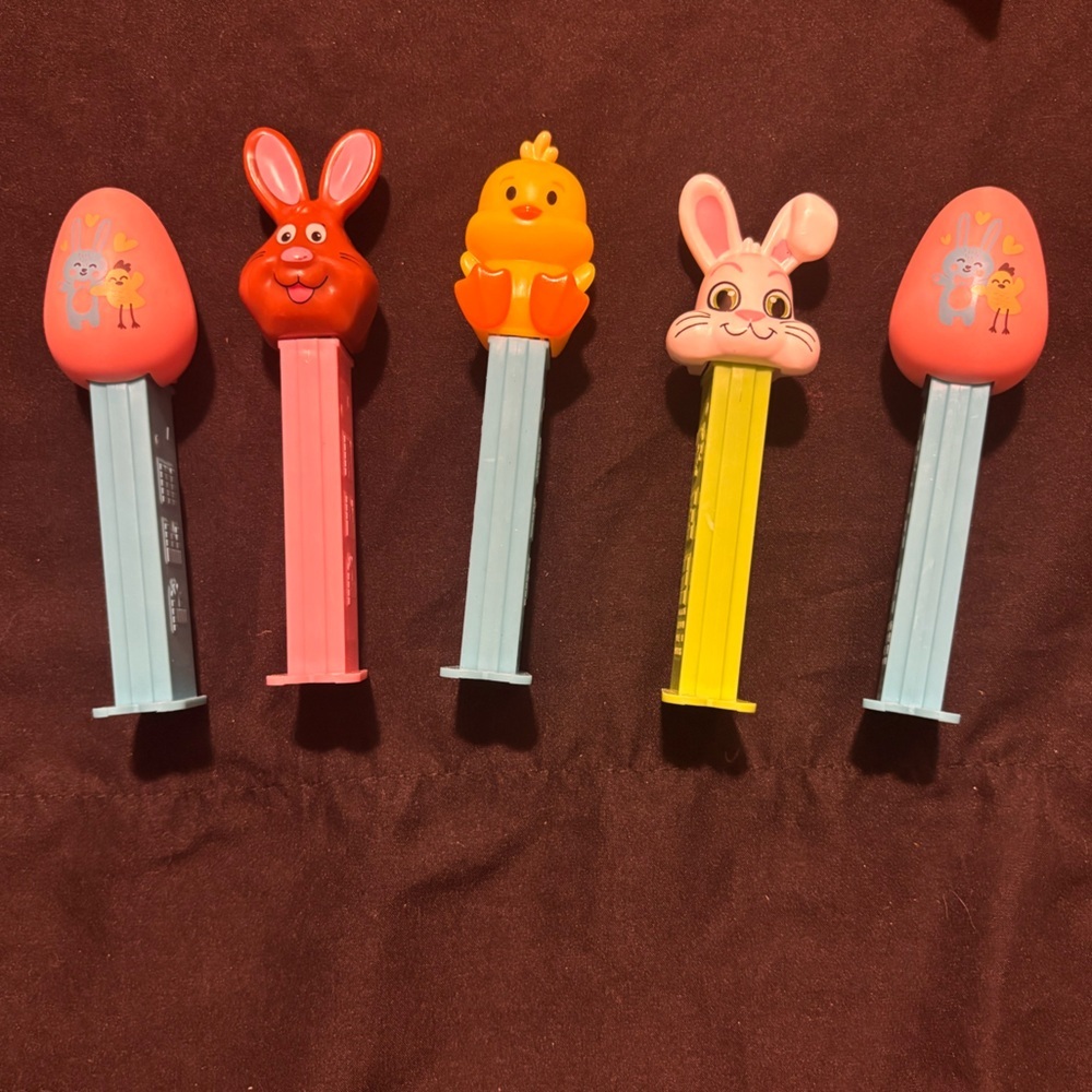 PEZ Dispenser Easter Themed Set of 5